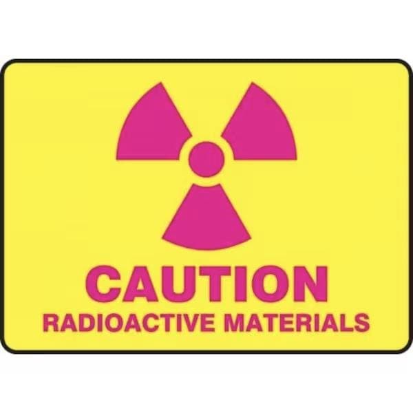 Accuform CAUTION SAFETY SIGN RADIOACTIVE MRAD507XL MRAD507XL - main
